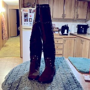 Green Knee Hight Boots